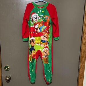 Nickelodeon Paw Patrol Red and Green Kids 5T One Piece Footies